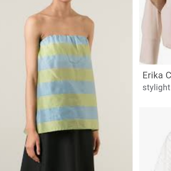 ERIKA CAVALLINI SEMI COUTURE STRIPED TOP - Picture 4 of 13